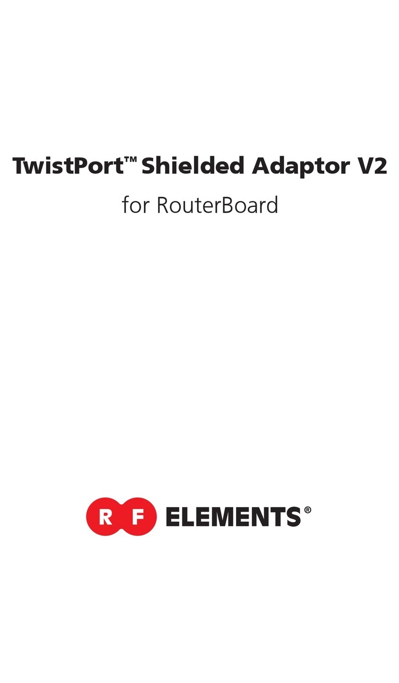 RF Elements TwistPort Shielded Adaptor V2 user manual RF Elements TwistPort Shielded Adaptor V2 user manual