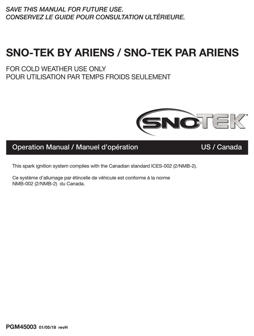 Sno-Tek 136cc Operation manual Sno-Tek 136cc Operation manual