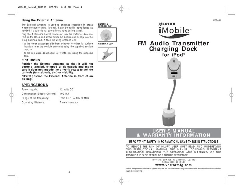 Vector iMobile VEC431 user manual