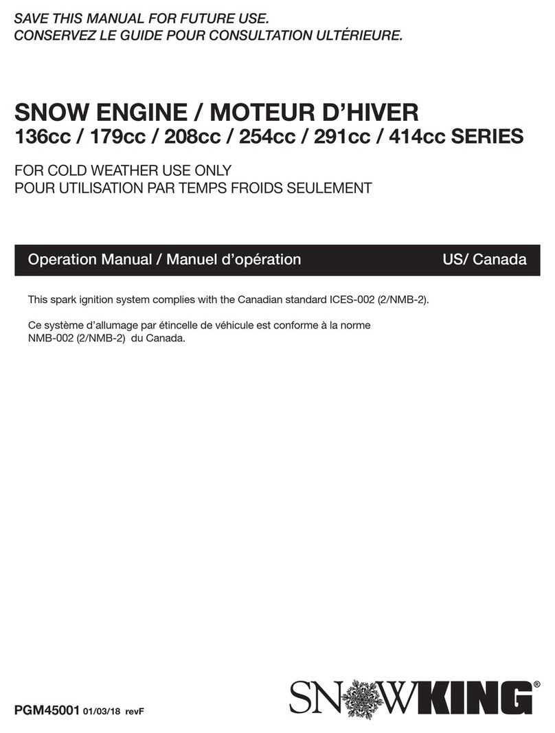 Snow King 136cc SERIES Operation manual