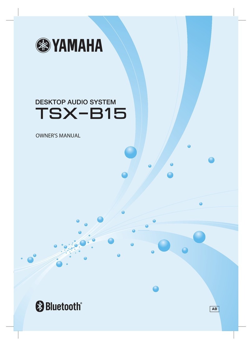 Yamaha TSX-B15 User manual