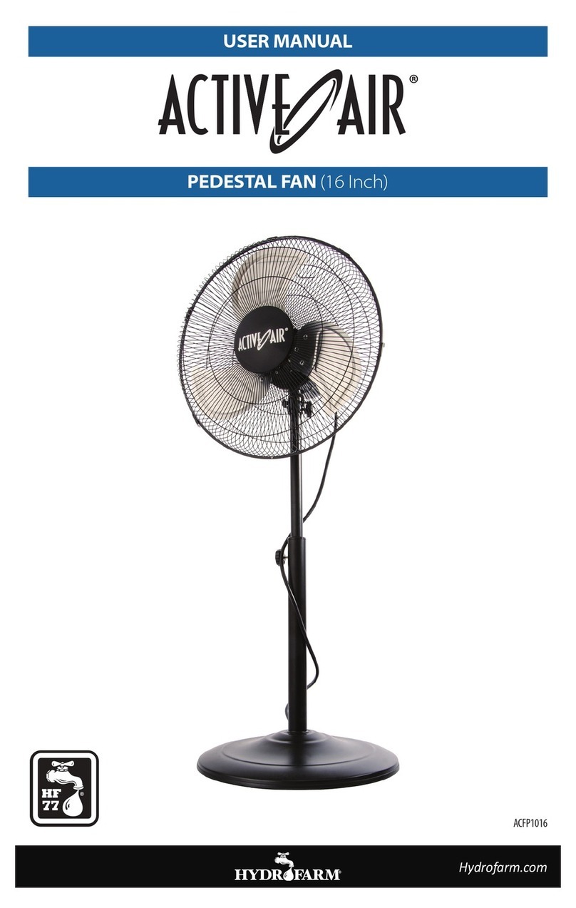 Hydrofarm Active Air ACFP1016 user manual