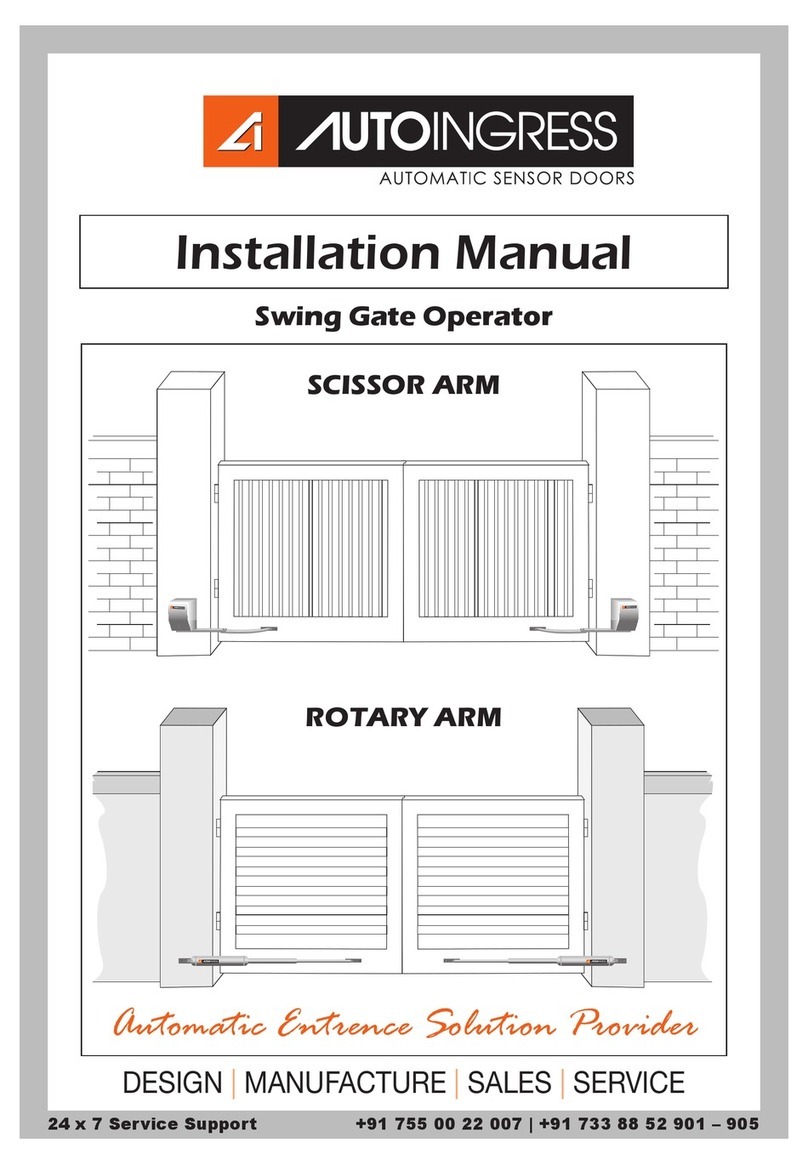 Auto Ingress Rotary Arm User manual