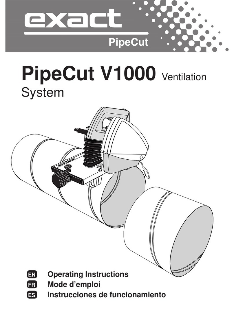 eXact PipeCut V1000 operating instructions eXact PipeCut V1000 operating instructions