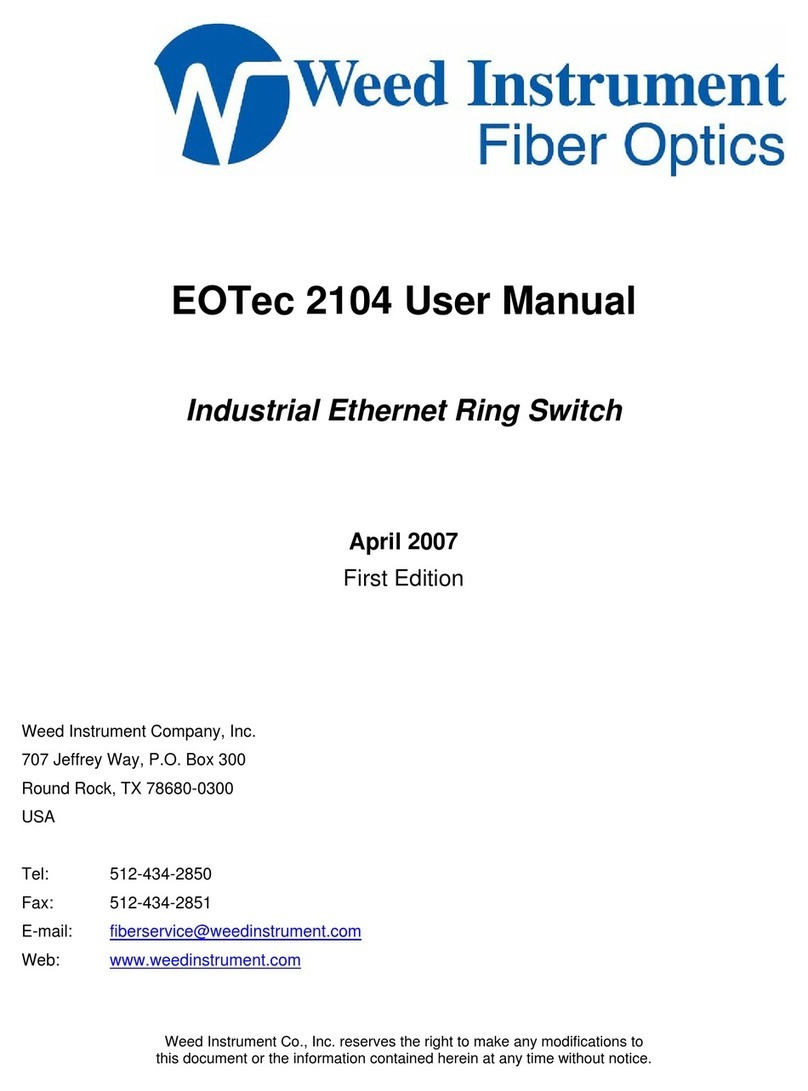 weed instrument EOTec 2104 User manual