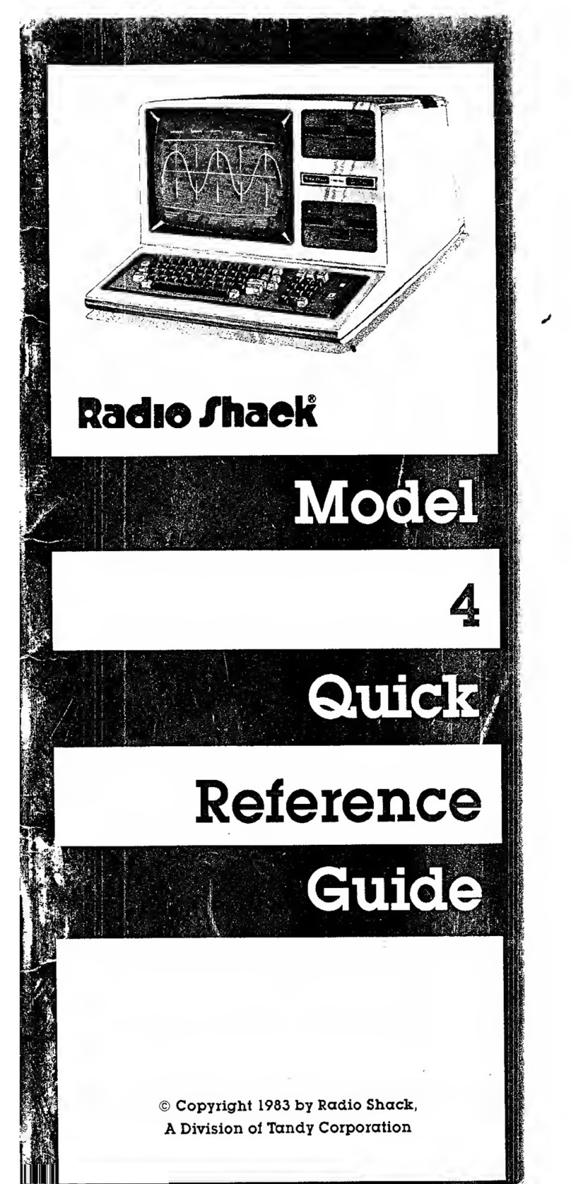Radio Shack 4 User manual