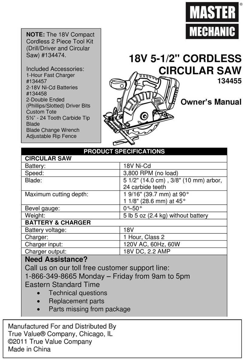 master mechanic 134455 User manual