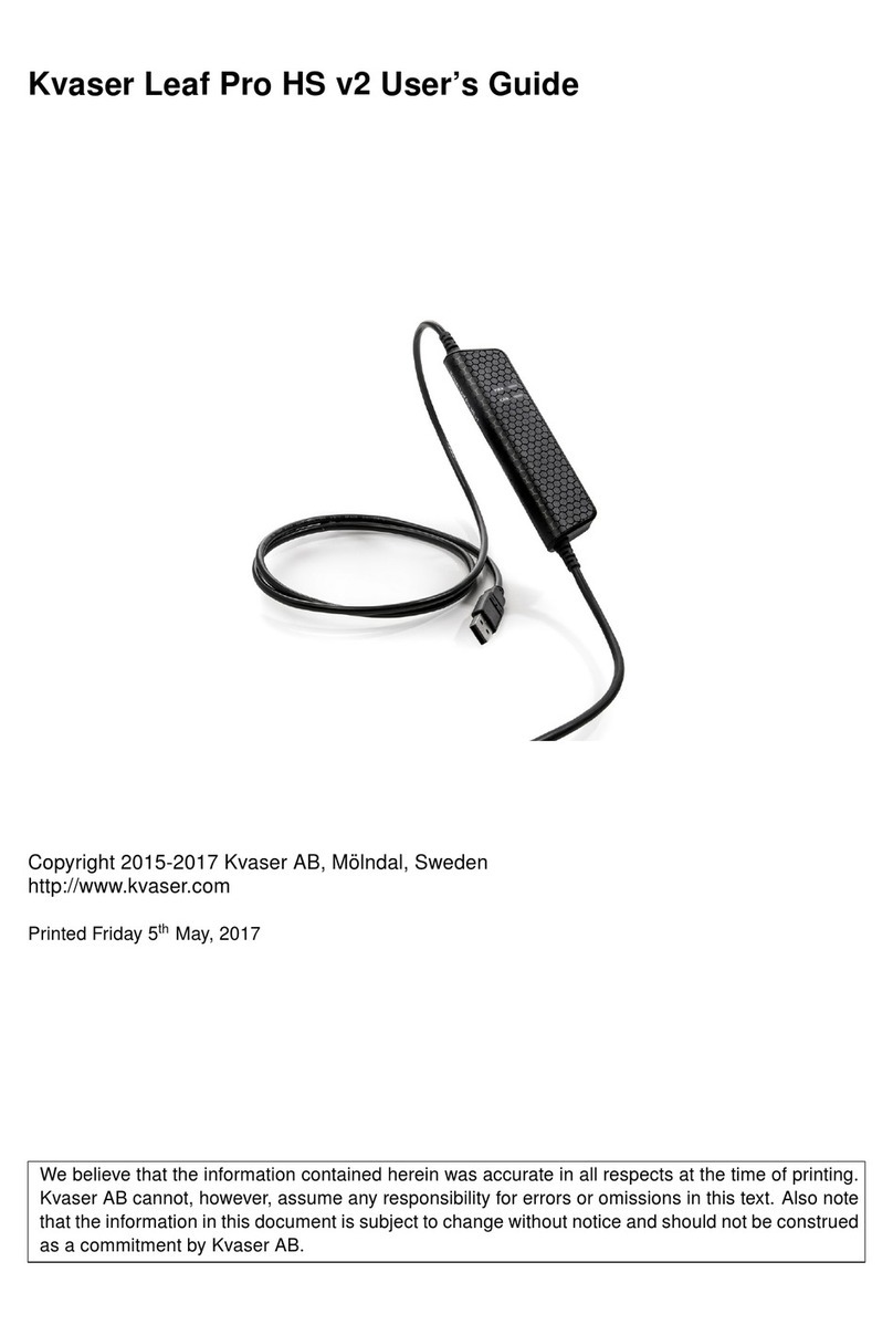 Kvaser Leaf Pro HS v2 user guide