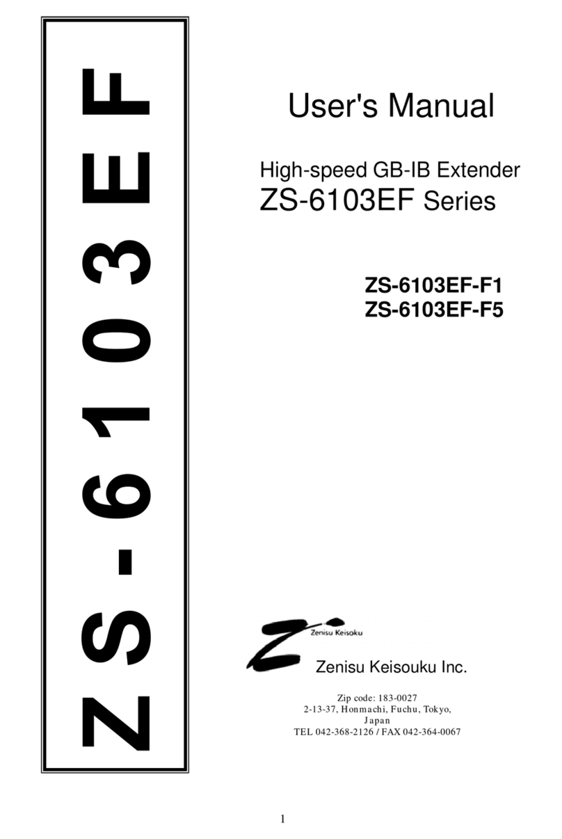 Zenisu Keisouku ZS-6103EF-F1 user manual