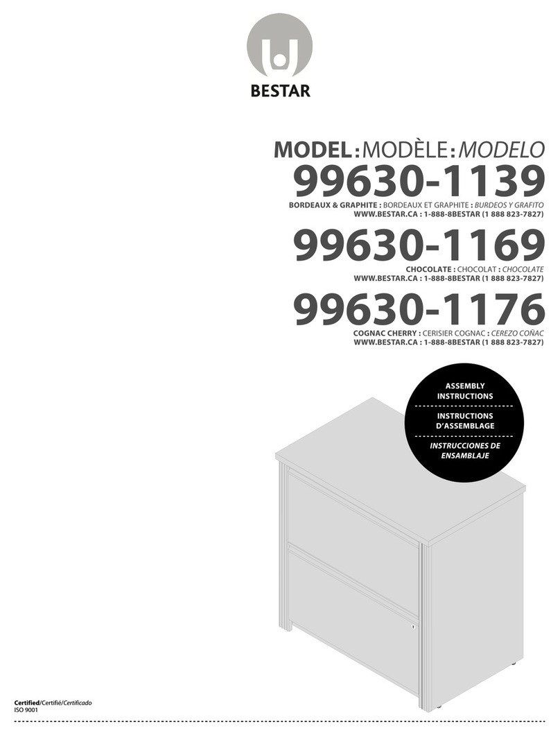 Bestar 99630-1139 Assembly instructions