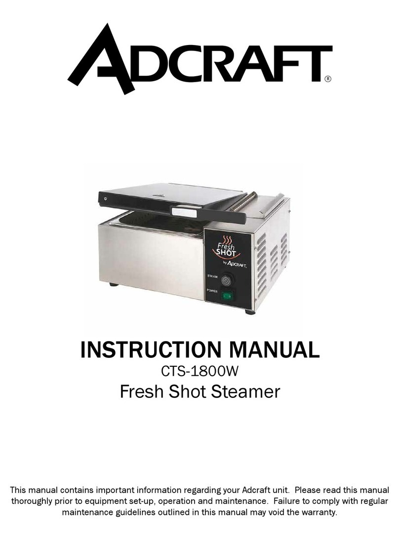 Adcraft CTS-1800W instruction manual