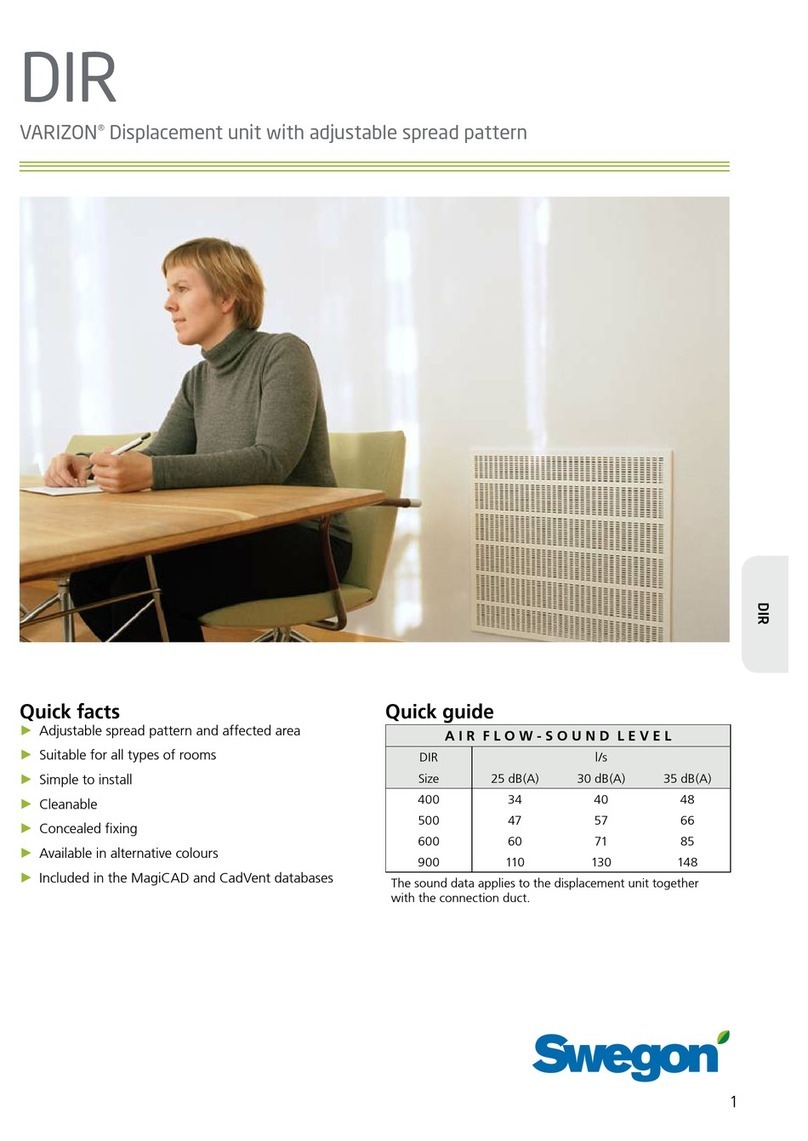 Swegons VARIZON DIR 400 quick guide