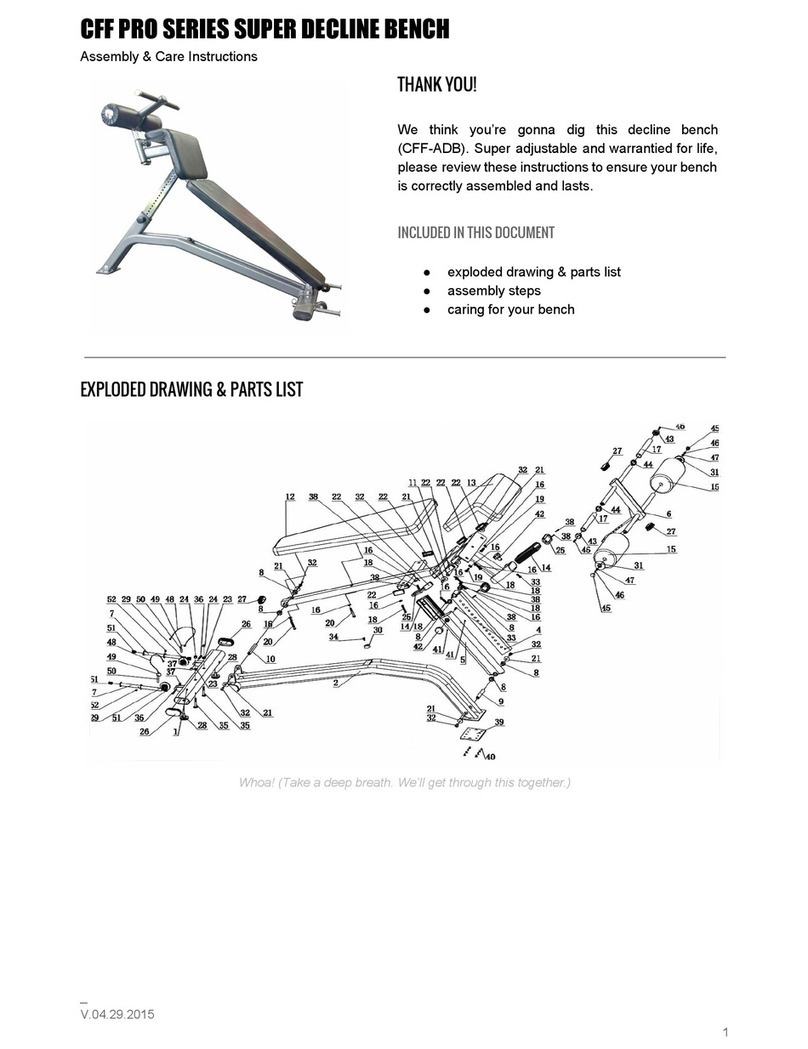 CFF FIT 8188 CFF-ADB Assembly & care instructions