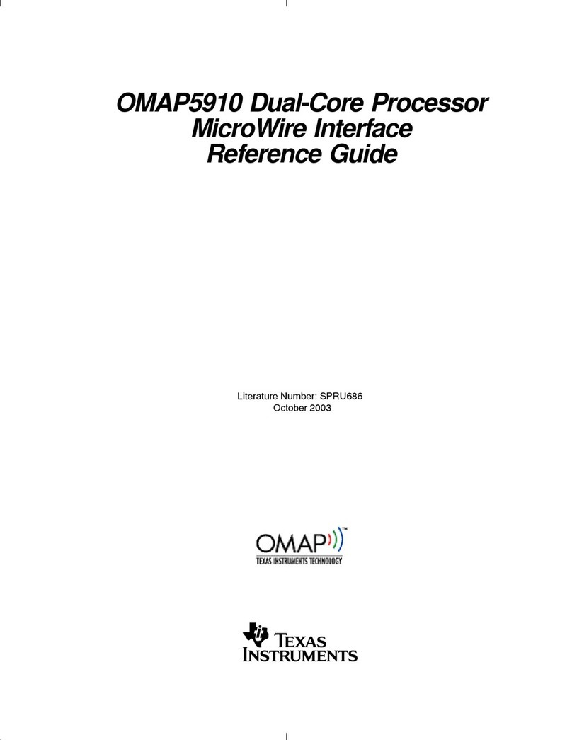 Texas Instruments OMAP5910 User manual