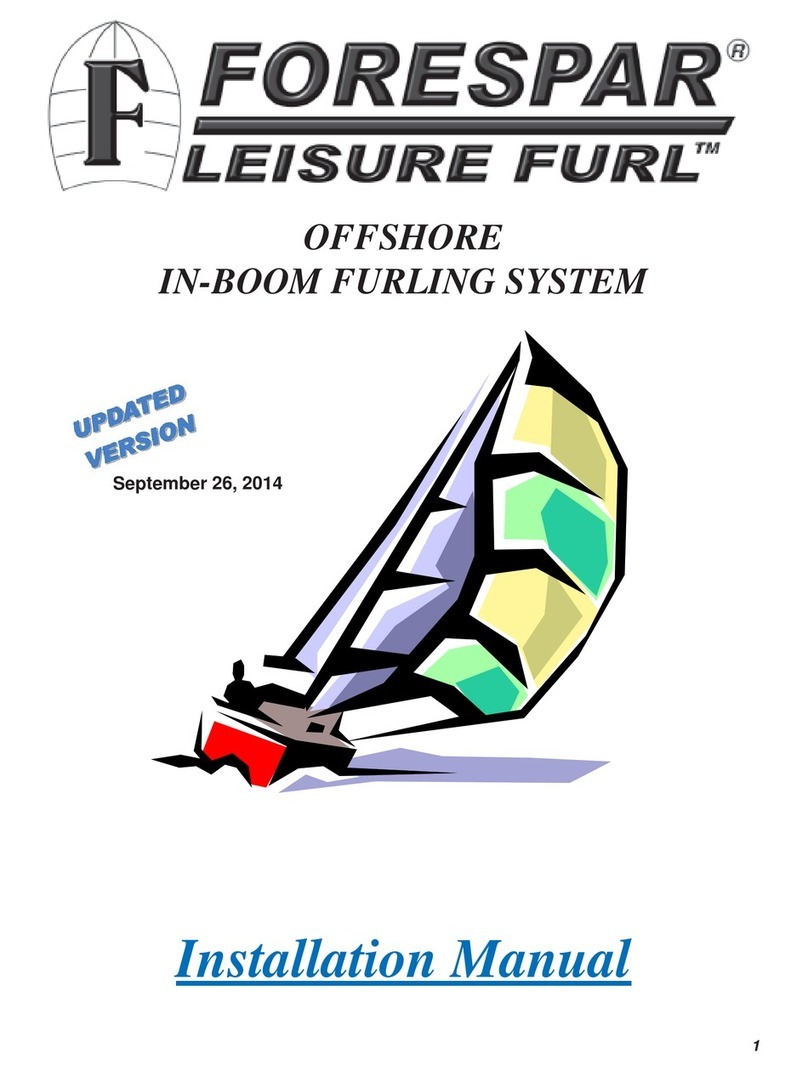 Forespar Leisure Furl OFFSHORE IN-BOOM FURLING SYSTEM installation manual