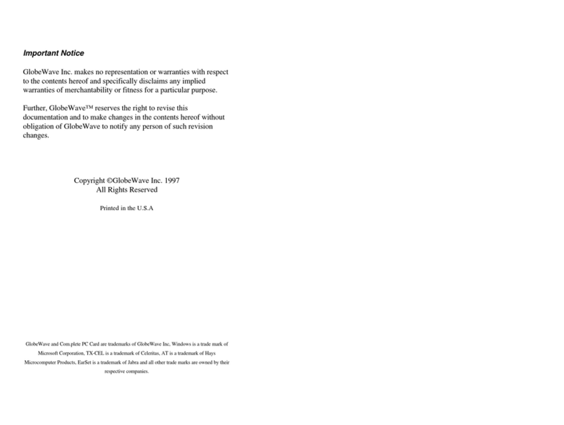 GlobeWave com.plete user manual