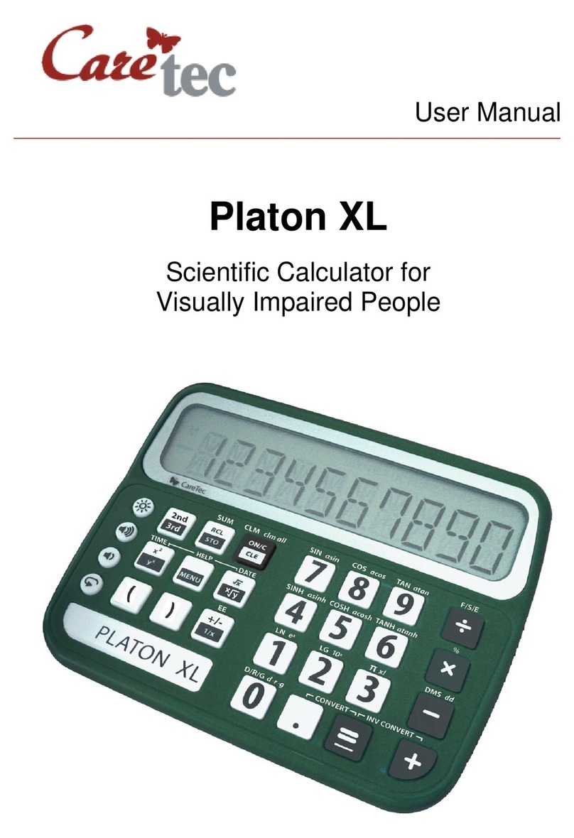 Caretec PLATON XL user manual