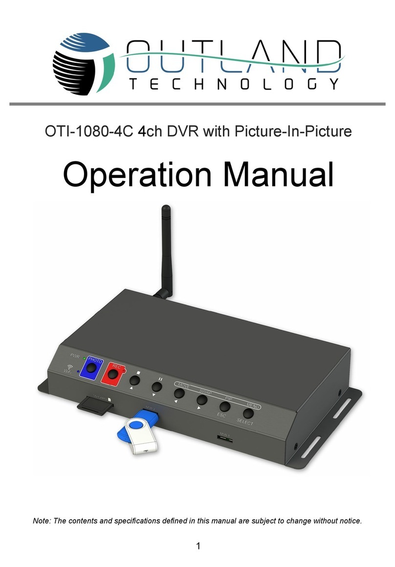 Outland Technology OTI-1080-4C Operation manual