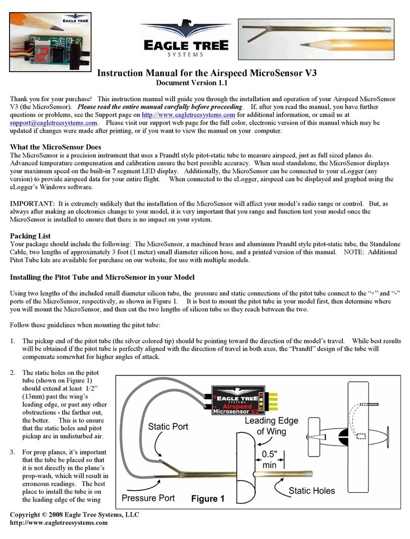 Eagle Tree Systems Airspeed MicroSensor V3 instruction manual Eagle Tree Systems Airspeed MicroSensor V3 instruction manual