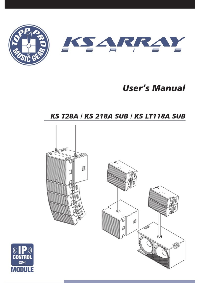Topp Music Gear KS 218A SUB user manual