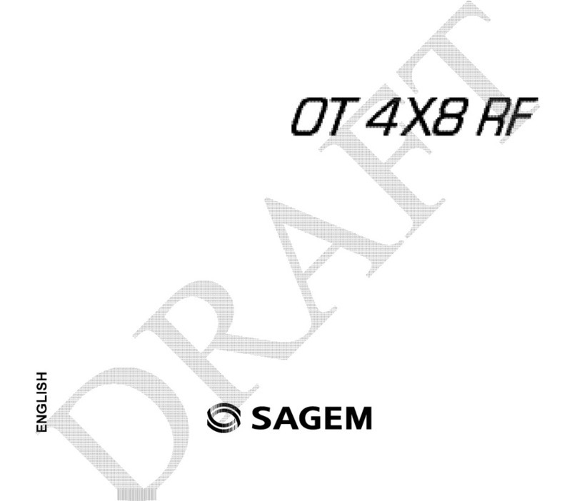 Sagem OT 4X8 RF User manual