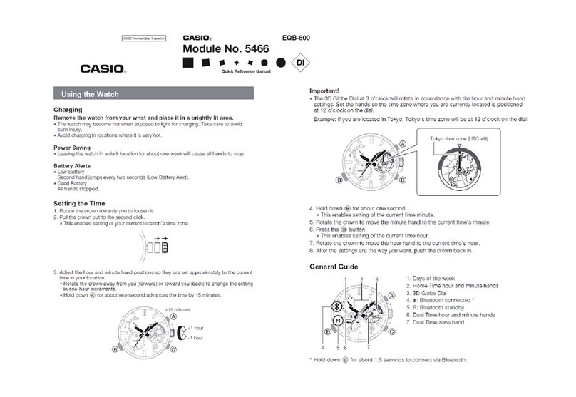 Casio 5466 User manual