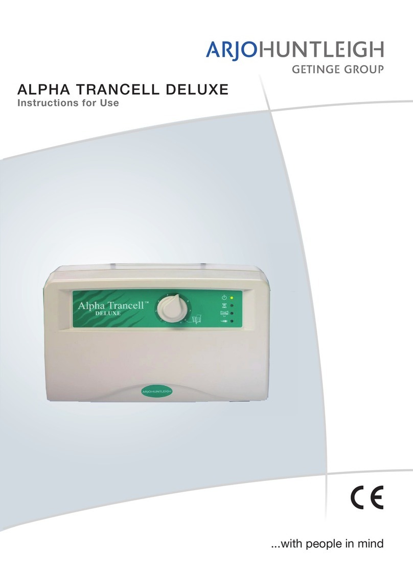 ARJO HUNTLEIGH alpha trancell deluxe User manual