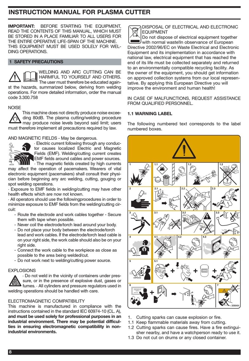 Cebora Power Plasma 2025/M User manual