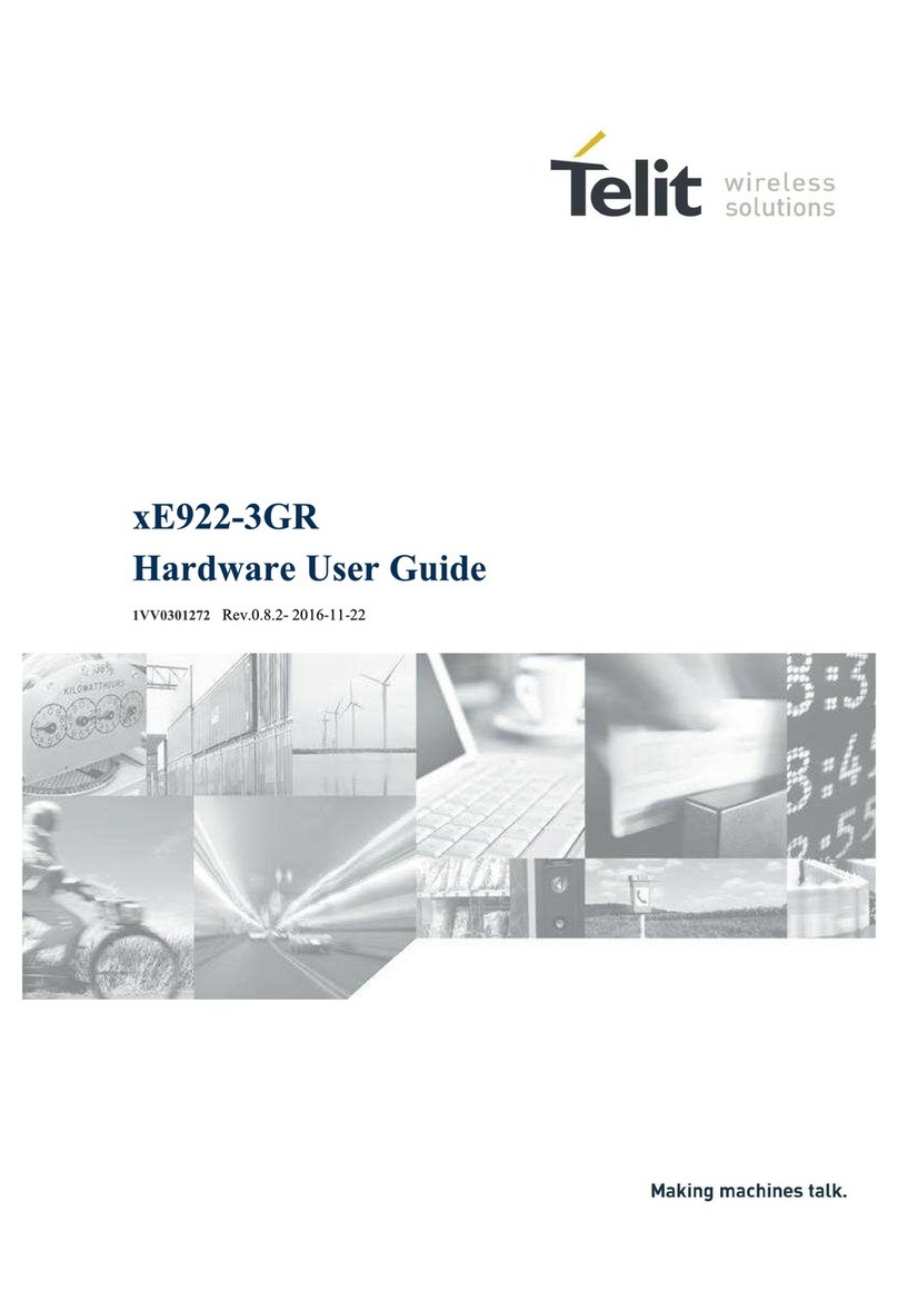 Telit Wireless Solutions WE922-3GR Installation manual