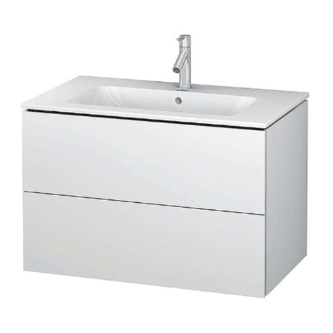 DURAVIT L-Cube LC 6274 Mounting instructions