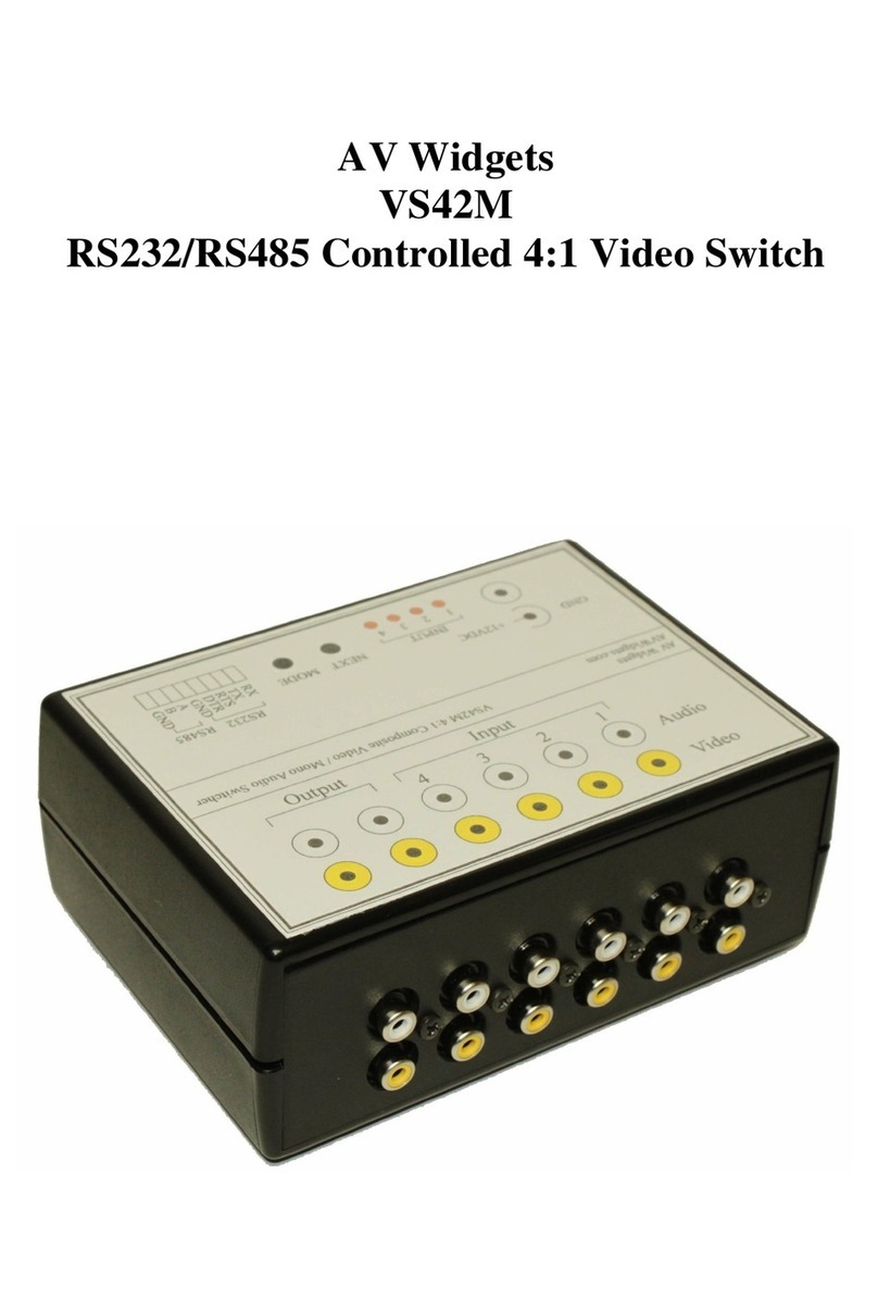 AV Widgets VS42M User manual