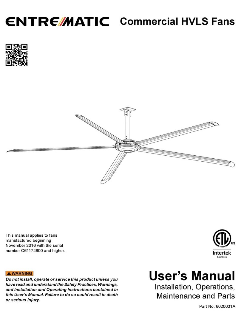 Entrematic HVLS series User manual