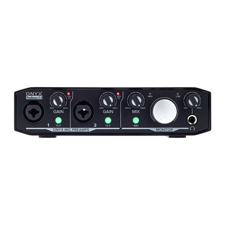 Mackie ONYX Artist 1-2 owner's manual