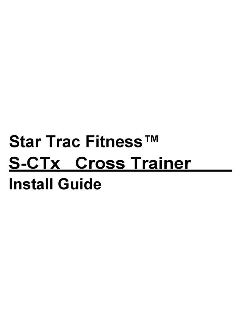 STAR TRAC FITNESS S-CTx install guide