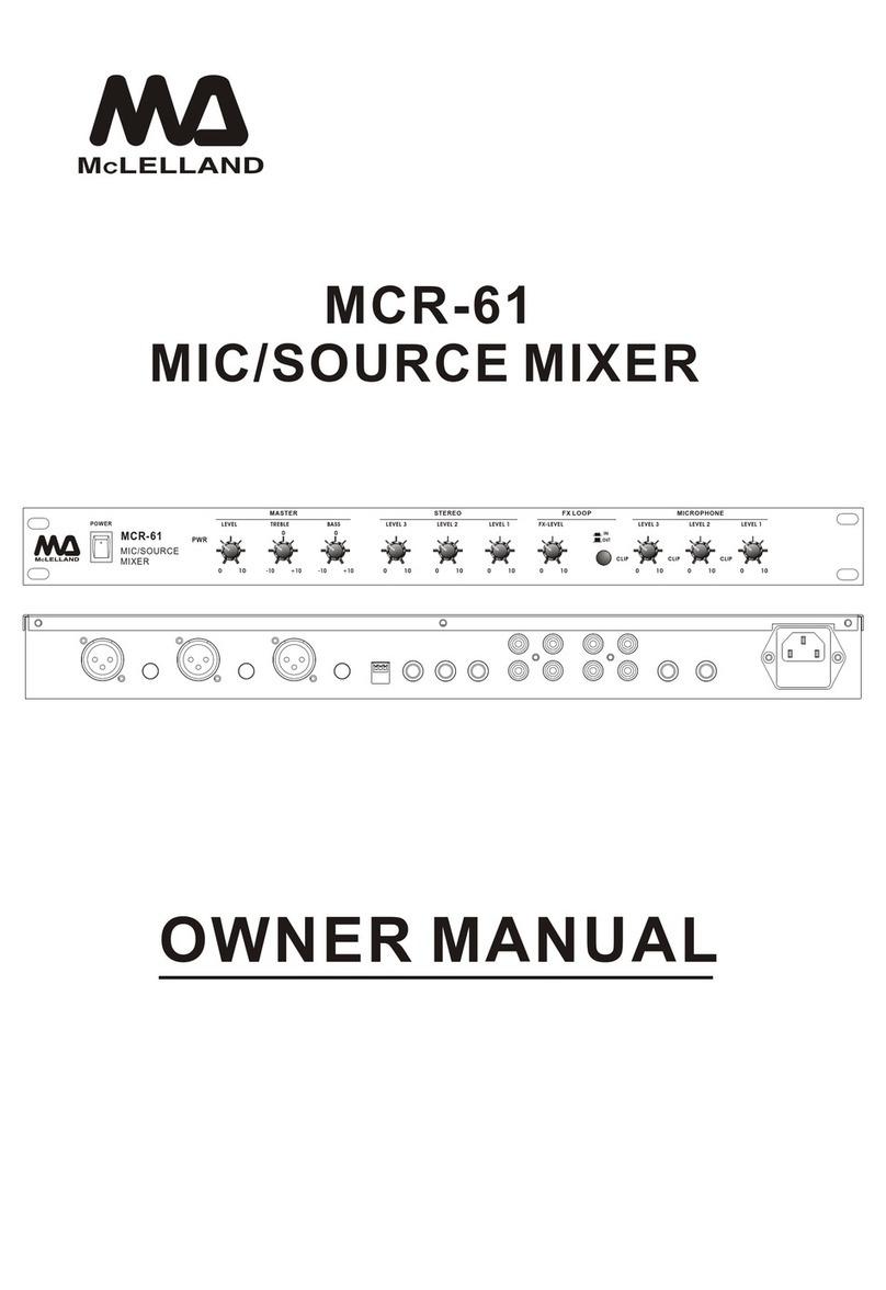 McLelland MCR-61 owner's manual