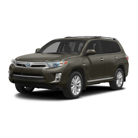 Toyota 2011 Highlander User manual