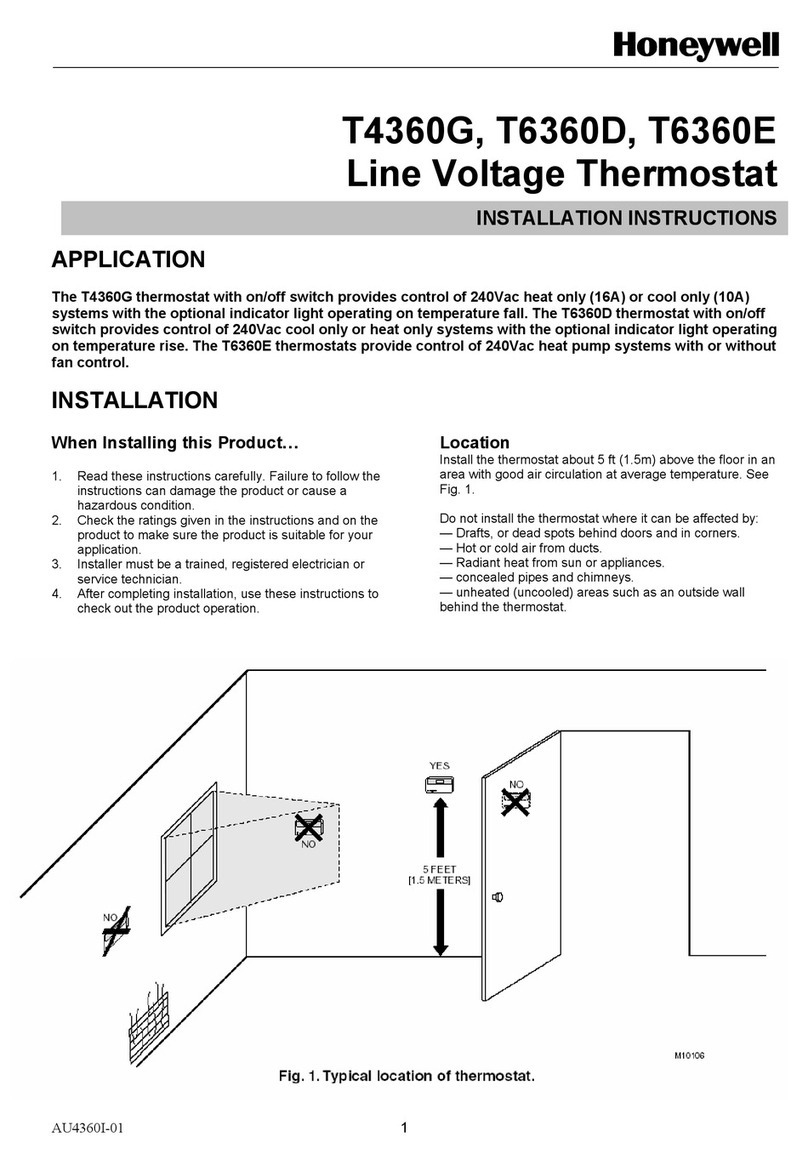 Honeywell T4360G User manual Honeywell T4360G User manual