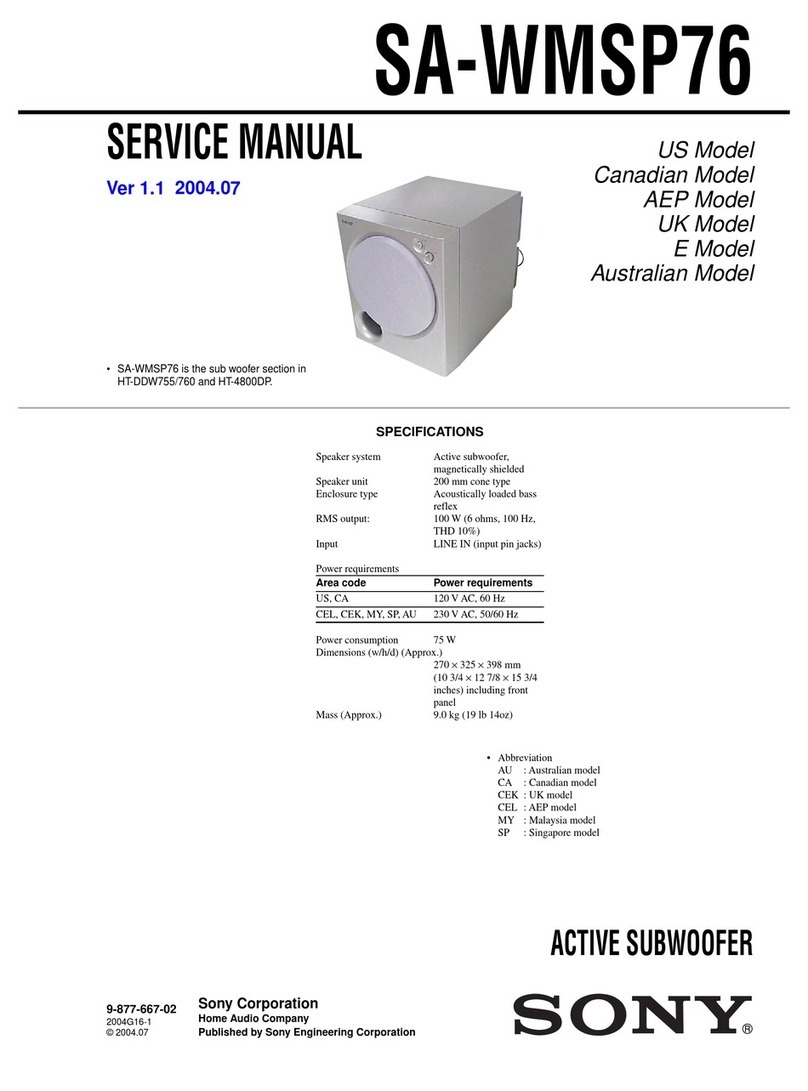 Sony SA-WMSP76 Service manual