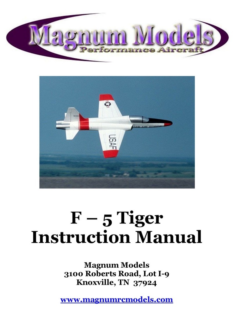 Magnum Models F-5 Tiger instruction manual