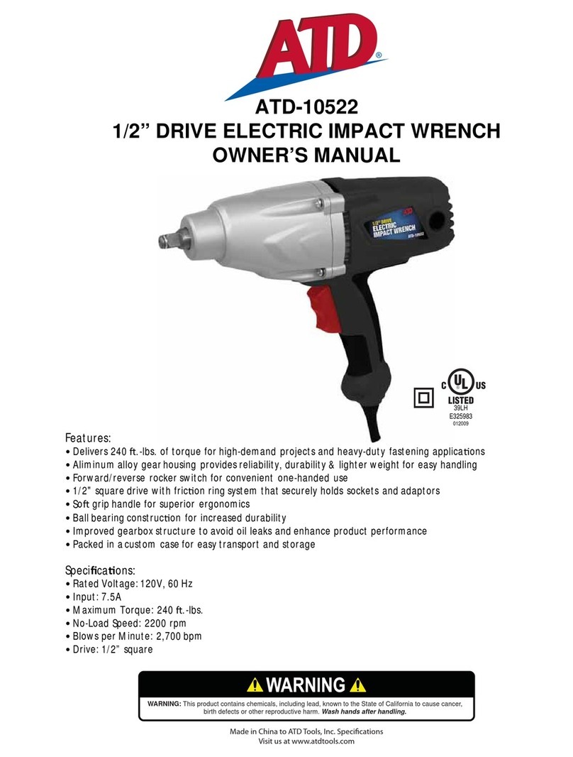 ATD Tools ATD-10522 owner's manual