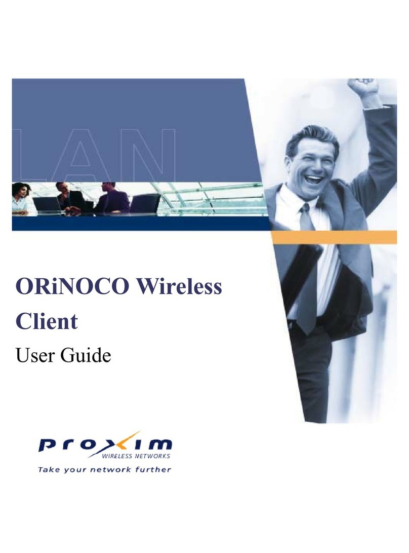 Proxim orinoco series User manual
