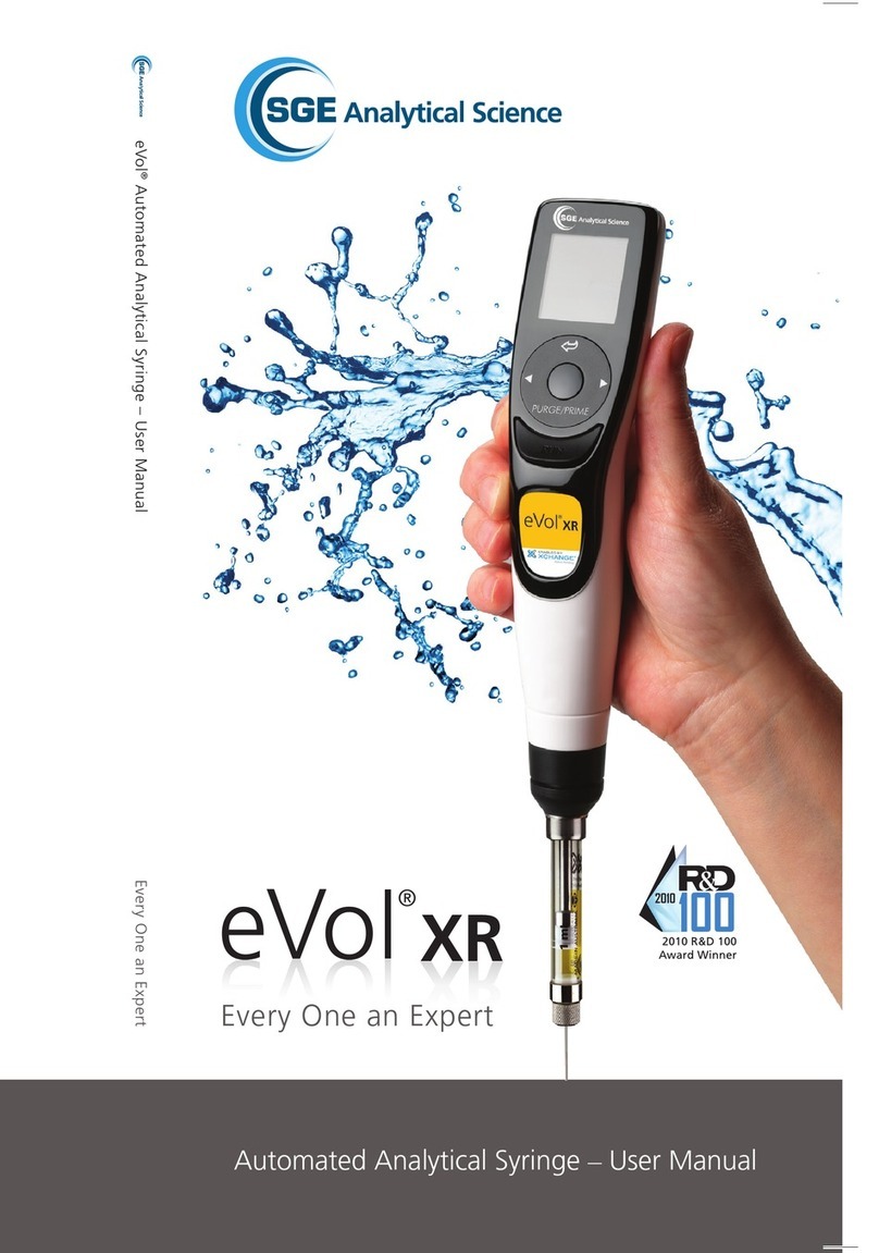 SGE eVol xr user manual