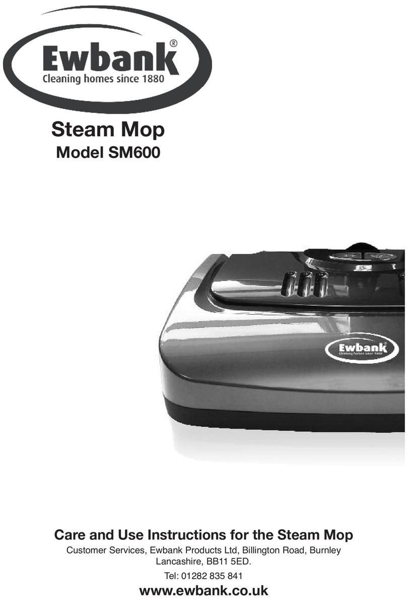 Ewbank SM600 Care and use instructions