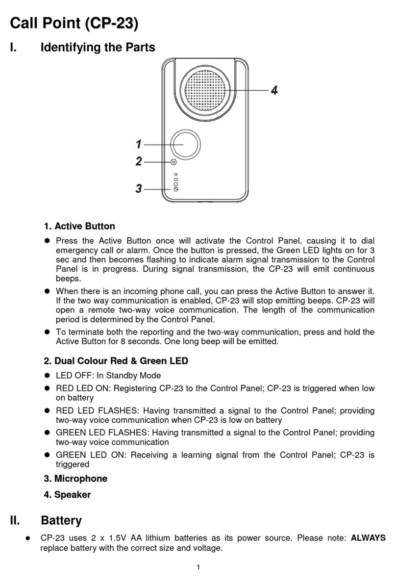 Climax Call Point CP-23 User manual