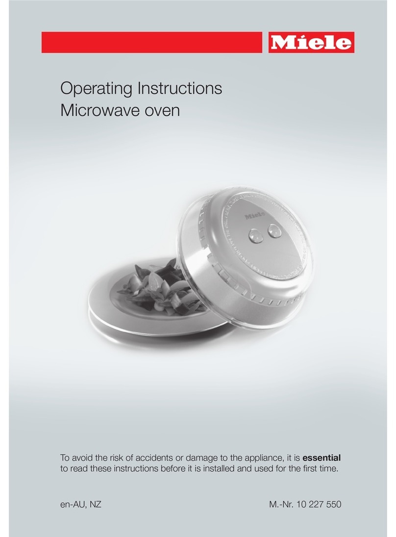 Miele M 6012 SC operating instructions