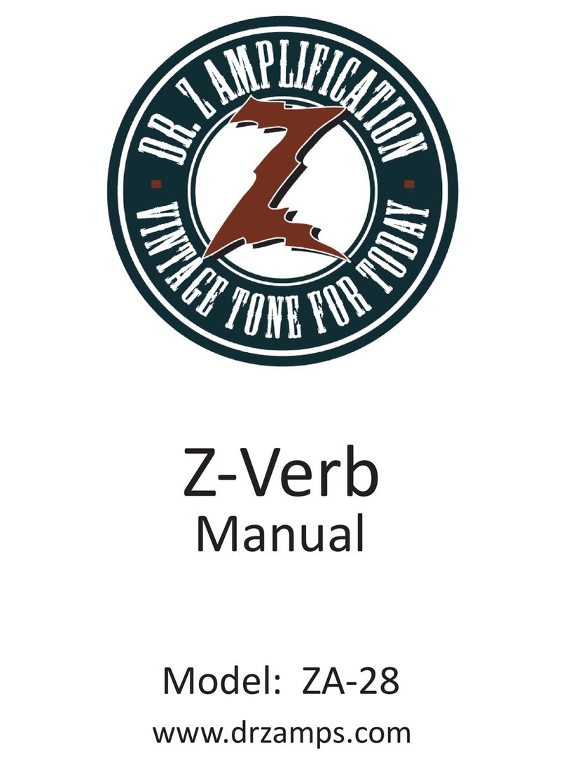 DR. Z Amplification z-verb ZA-28 user manual