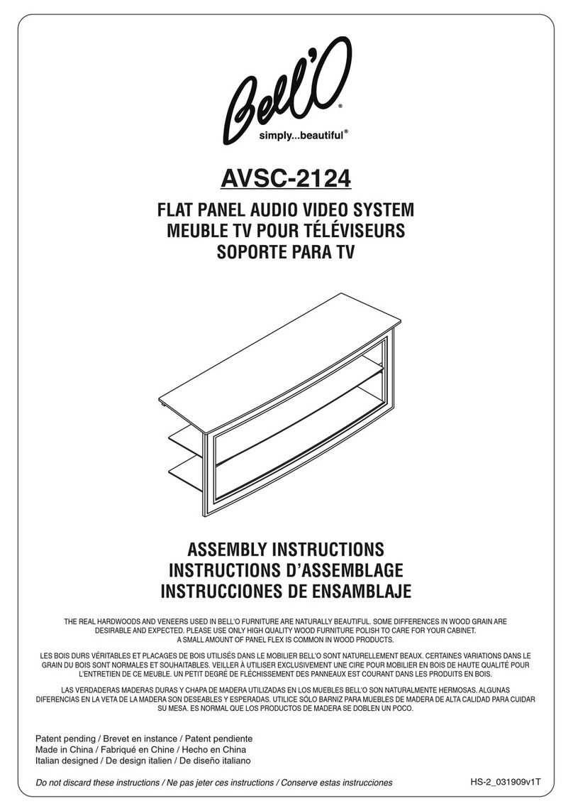 Bell'O AVSC-2124 Assembly instructions