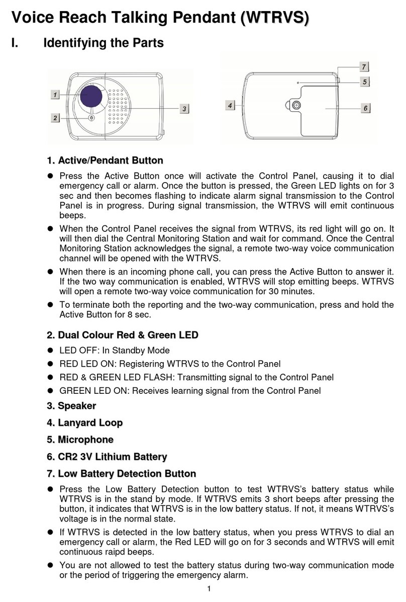 Climax WTRVS User manual Climax WTRVS User manual