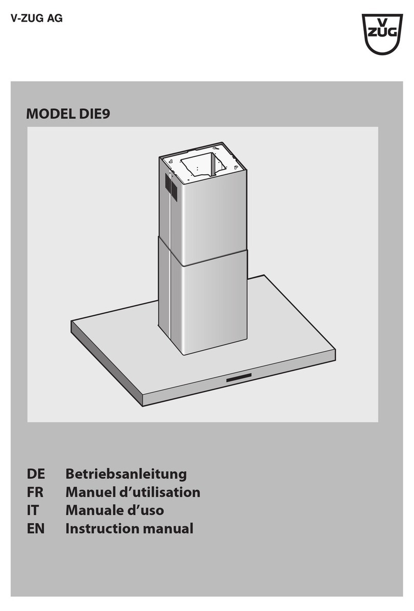V-ZUG DIE9 User manual