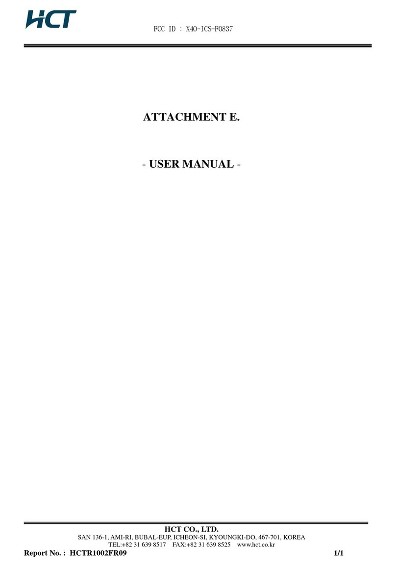 RF Window ICS-F0837 User manual